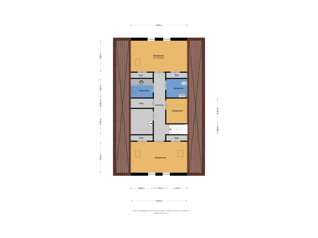 Bekijk plattegrond van 1e Verdieping Deel 1 van Westeinde 2