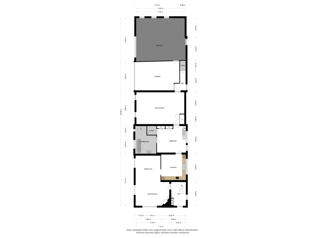 Bekijk plattegrond van Begane grond van Olen 1