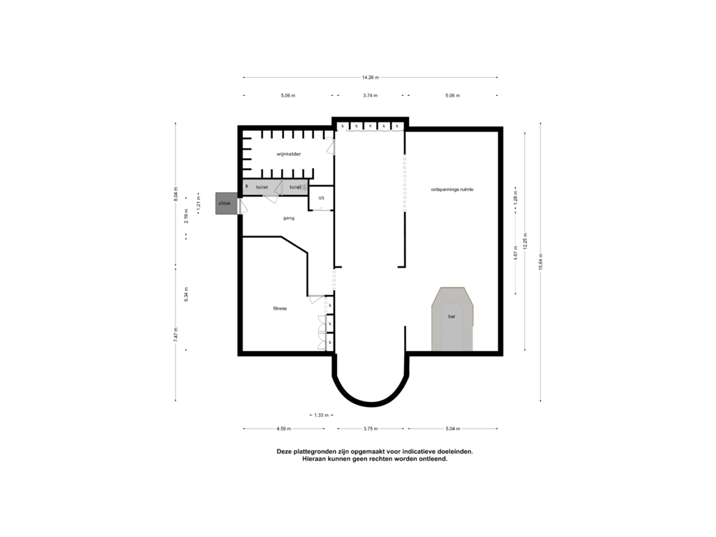 Bekijk plattegrond van Souterrain van Spechtlaan 6