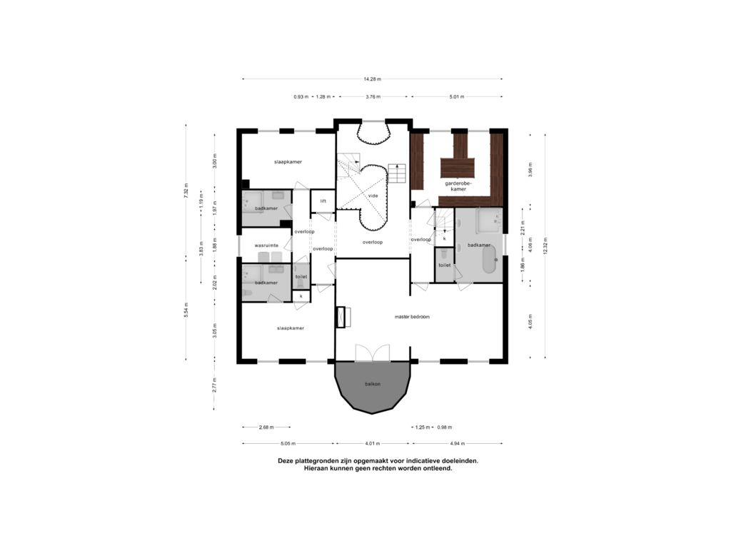 Bekijk plattegrond van 1e verdieping van Spechtlaan 6