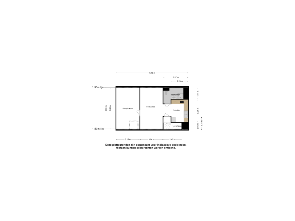 Bekijk plattegrond van Bijgebouw 1e van Spechtlaan 6