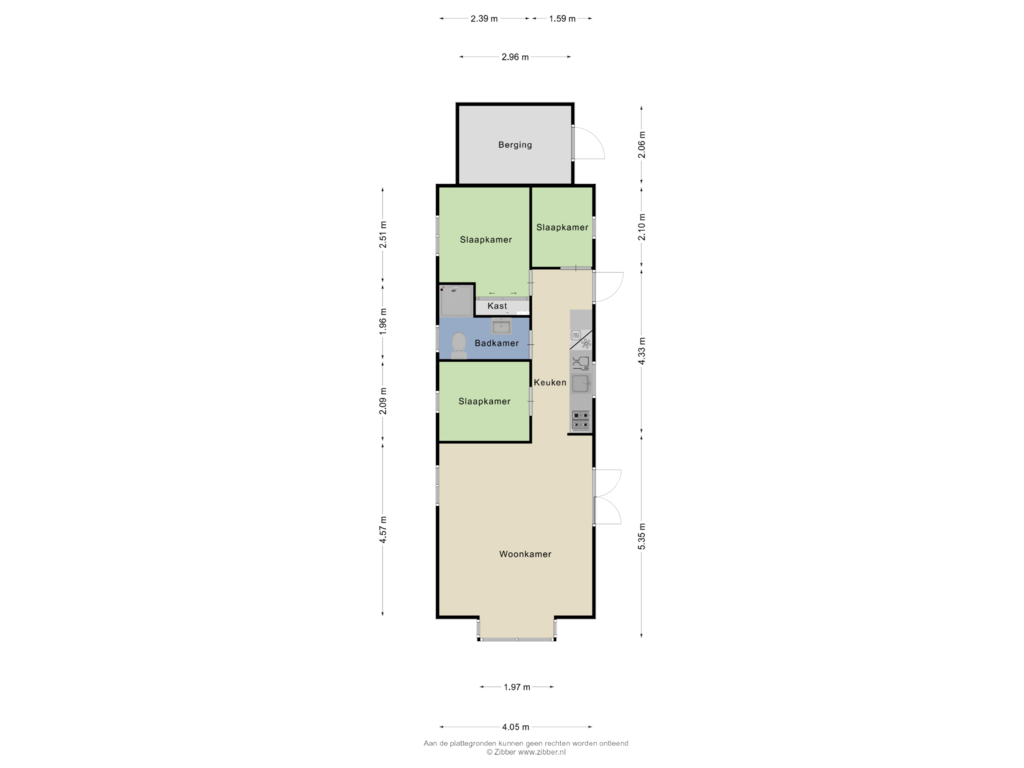 View floorplan of Begane grond of Varelseweg 211-1201