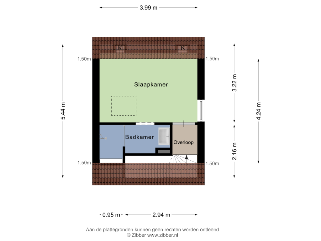 Bekijk plattegrond van Eerste Verdieping van Duinwekken 29-- 408