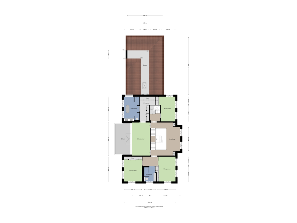 View floorplan of Eerste verdieping of Laan van Napoleon 34