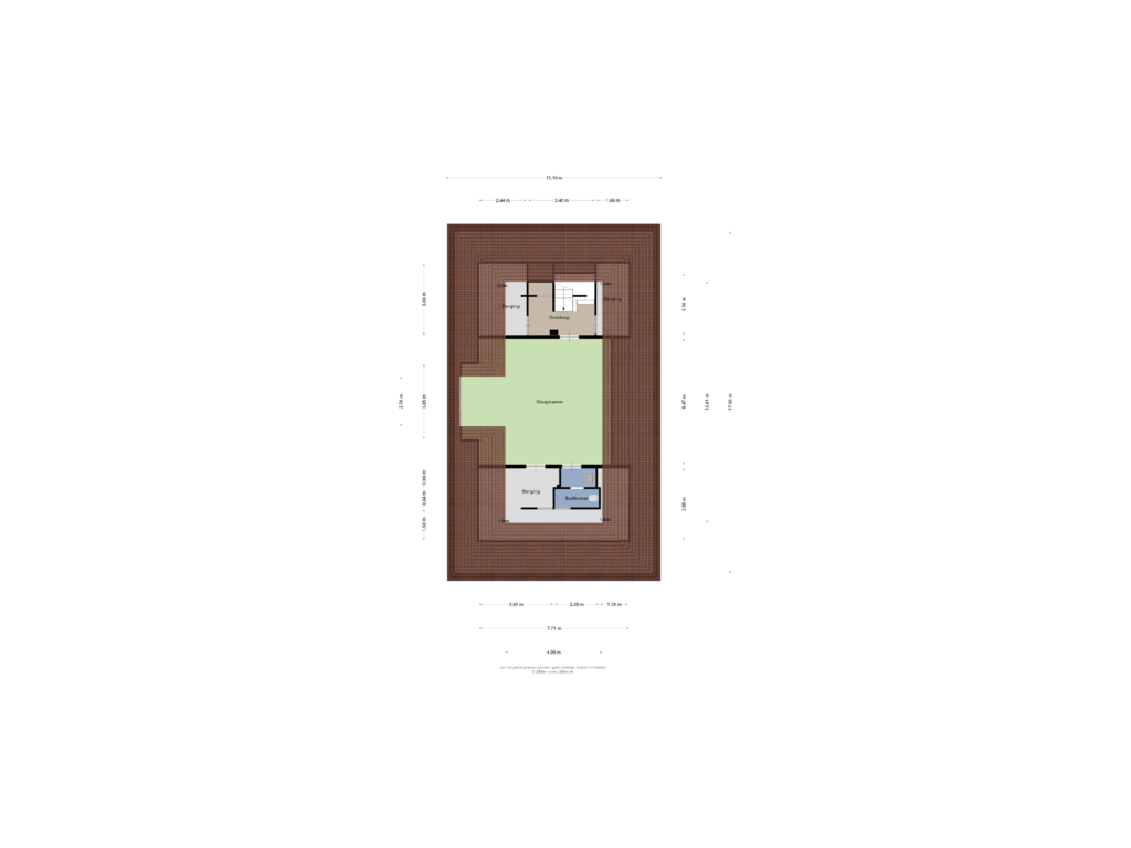 View floorplan of Tweede verdieping of Laan van Napoleon 34