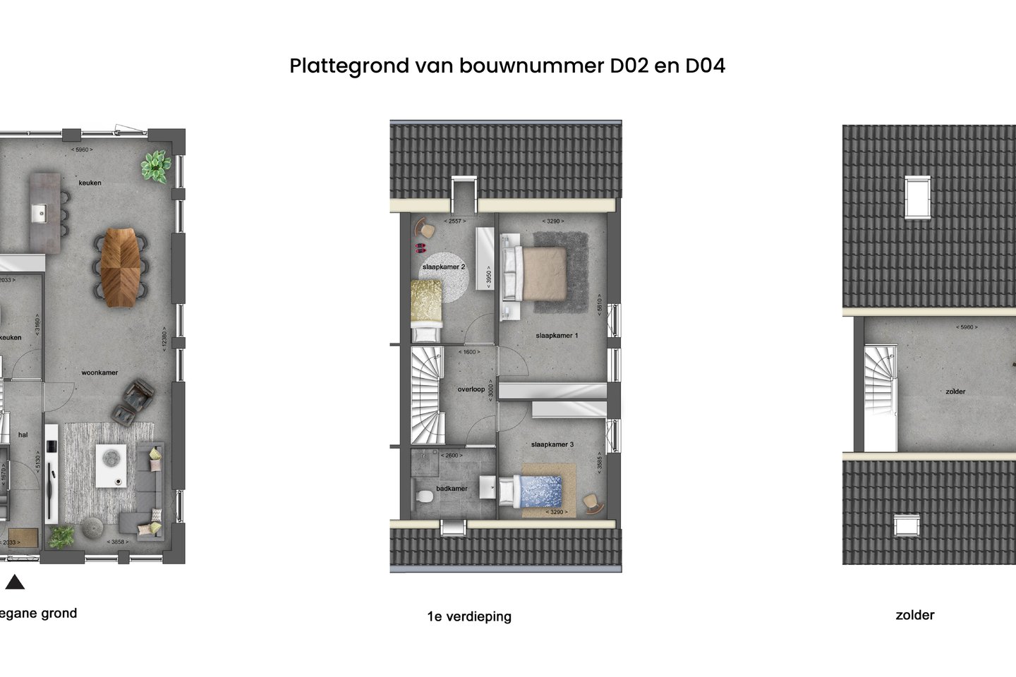 Bekijk foto 4 van Type D: 2-onder-1-kapwoning (Bouwnr. 3)