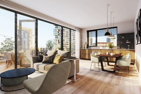 Foto van 2 Kamerwoning Portiekflat