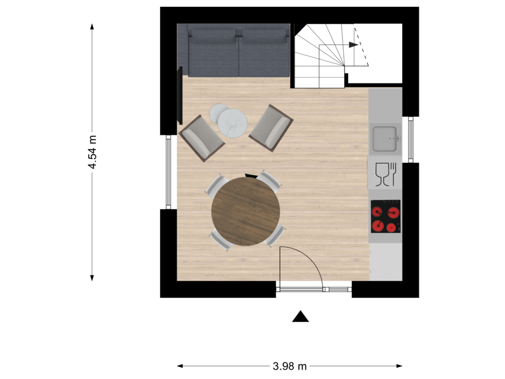 Bekijk plattegrond van Begane grond van Euverem 52-115