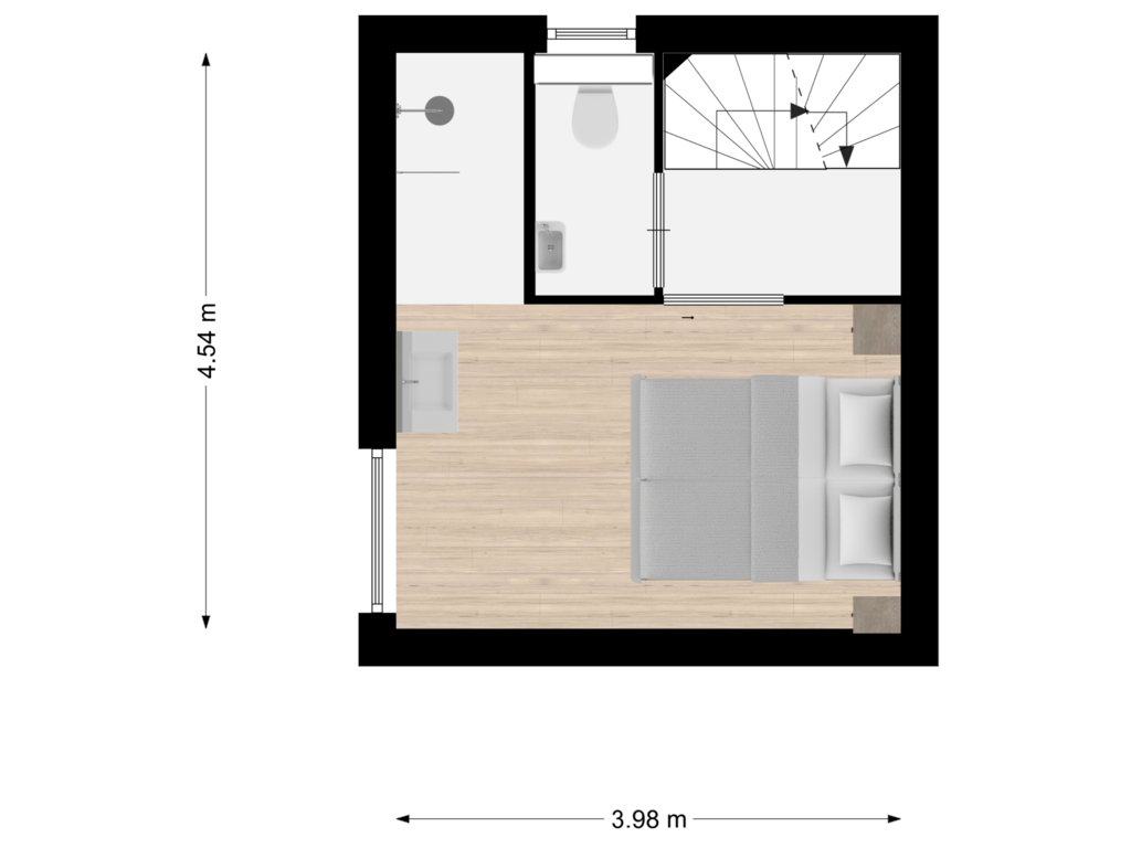 Bekijk plattegrond van Eerste verdieping van Euverem 52-115