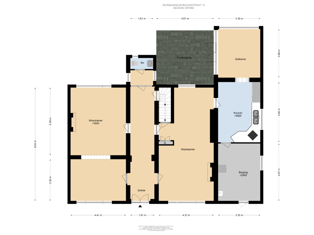 Bekijk plattegrond van Begane grond van Mgr. Buckxstraat 14