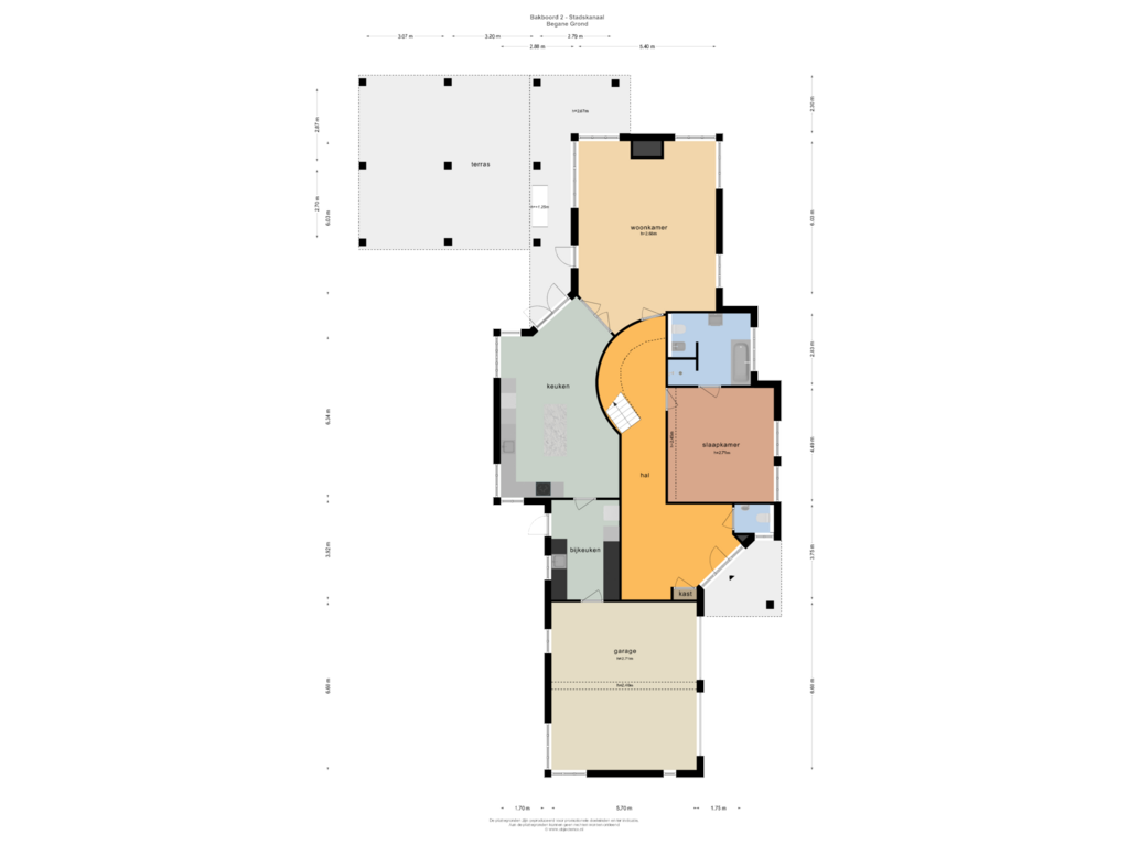 Bekijk plattegrond van BEGANE GROND van Bakboord 2