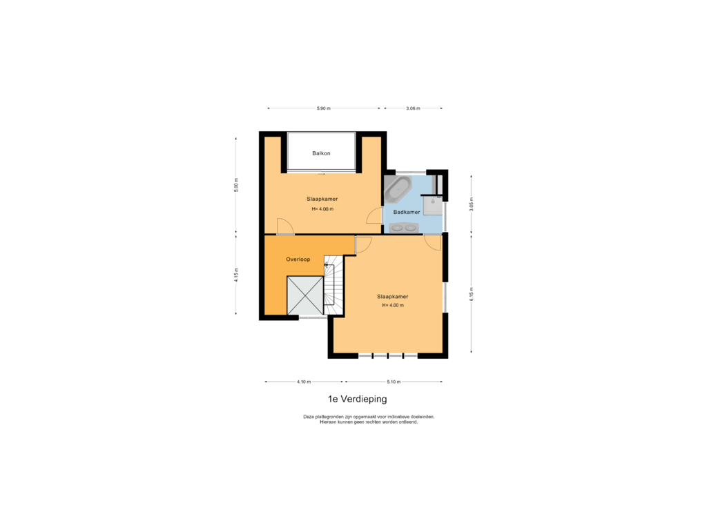 Bekijk plattegrond van 1e Verdieping van Logtenburg 4