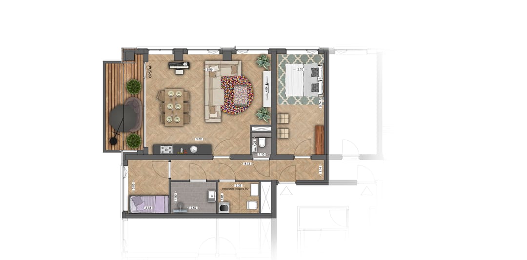 Foto 11 van Appartement M3 (Bouwnr. 5)