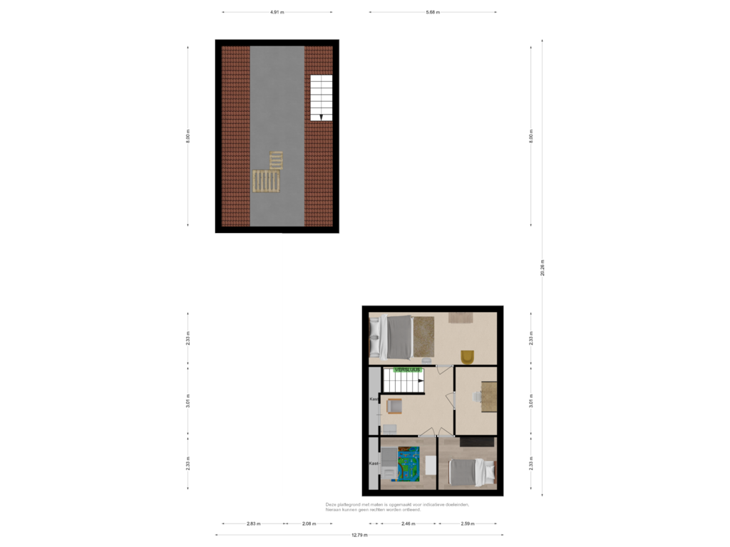 Bekijk plattegrond van Second floor van Zuidzandseweg 18