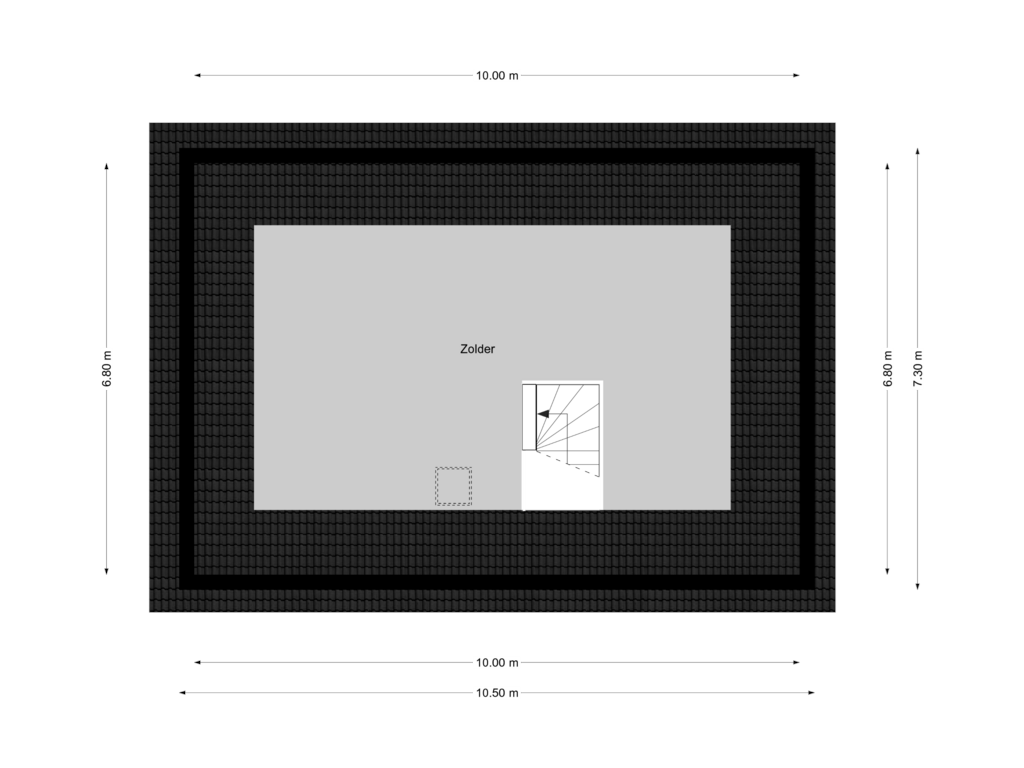 View floorplan of Tweede verdieping of Taylor (Bouwnr. 3)