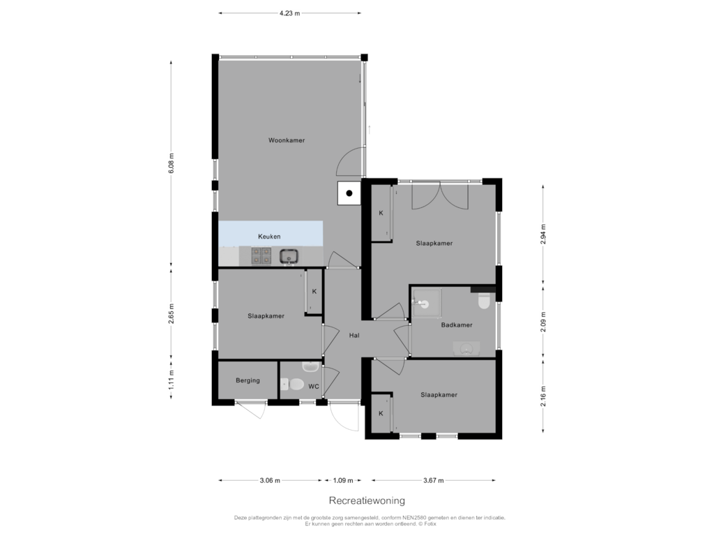 Bekijk plattegrond van Appartement van Roekelseweg 48-B11