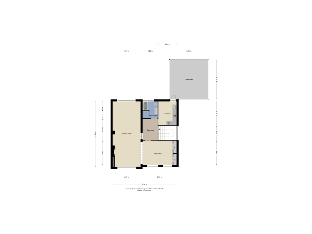 Bekijk plattegrond van Eerste verdieping van Kerkstraat 15