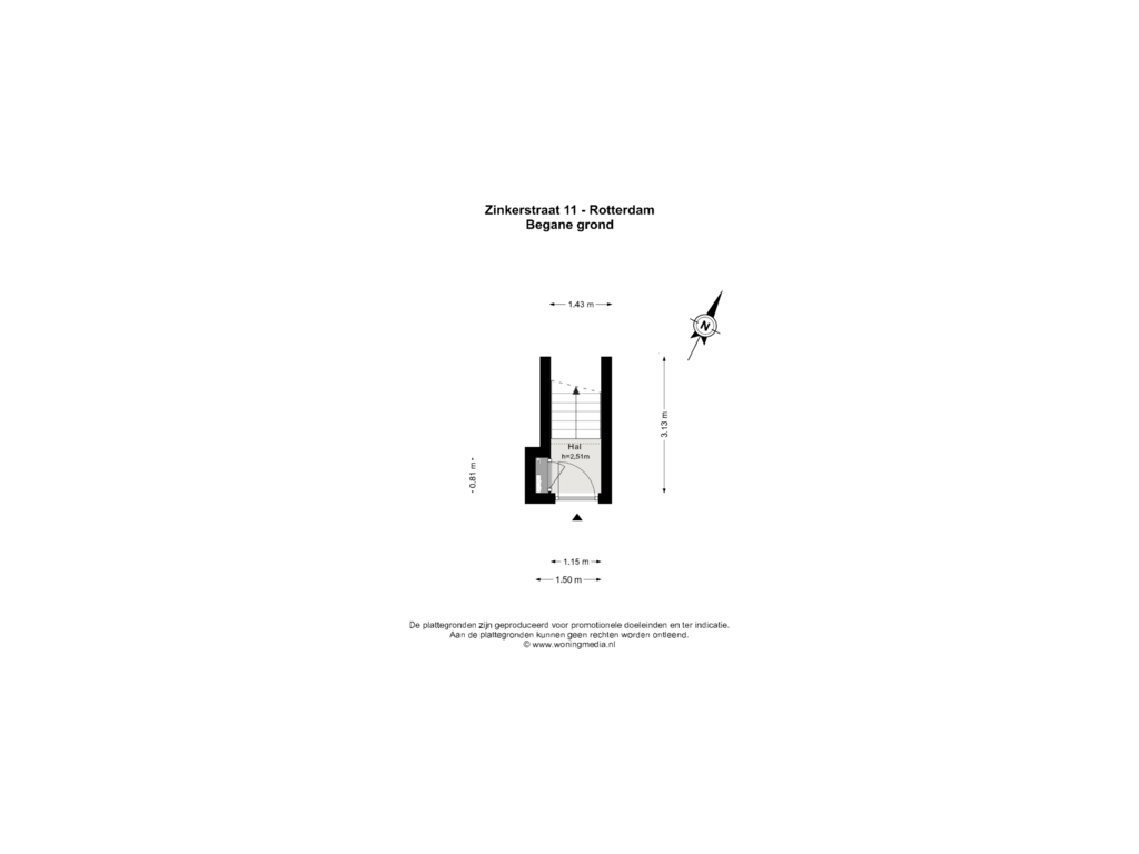 Bekijk plattegrond van Begane grond van Zinkerstraat 11