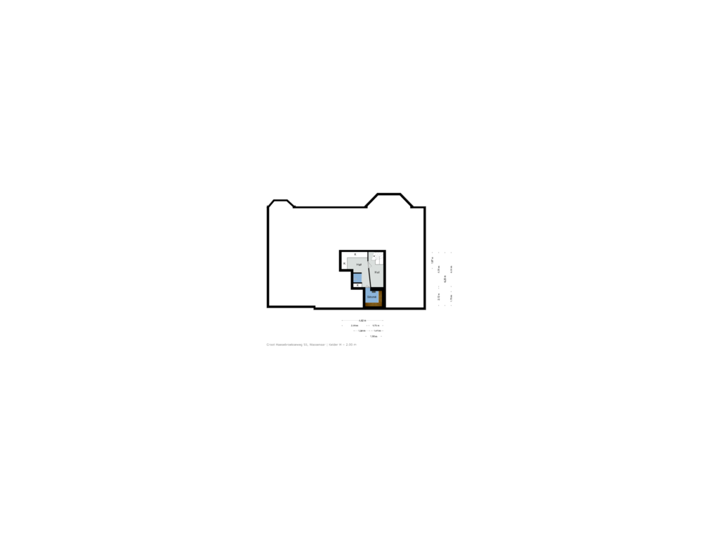 View floorplan of Kelder of Groot Haesebroekseweg 55