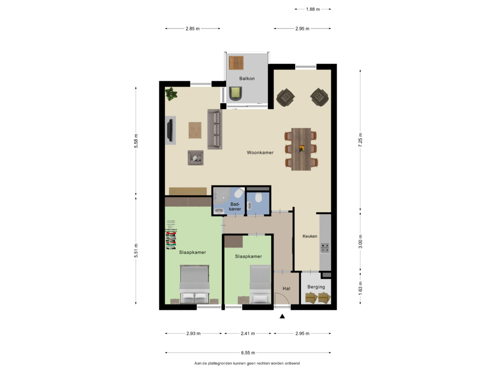 Bekijk plattegrond van Appartement van Coosje Buskenstraat 26