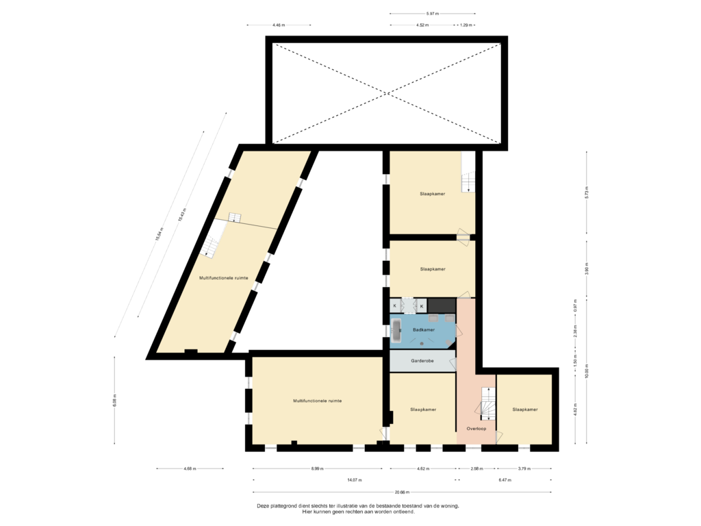 Bekijk plattegrond van Verdieping van Grensstraat 127