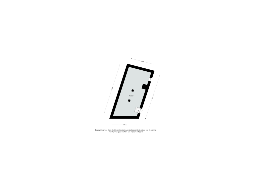 Bekijk plattegrond van Buitenkelder van Grensstraat 127