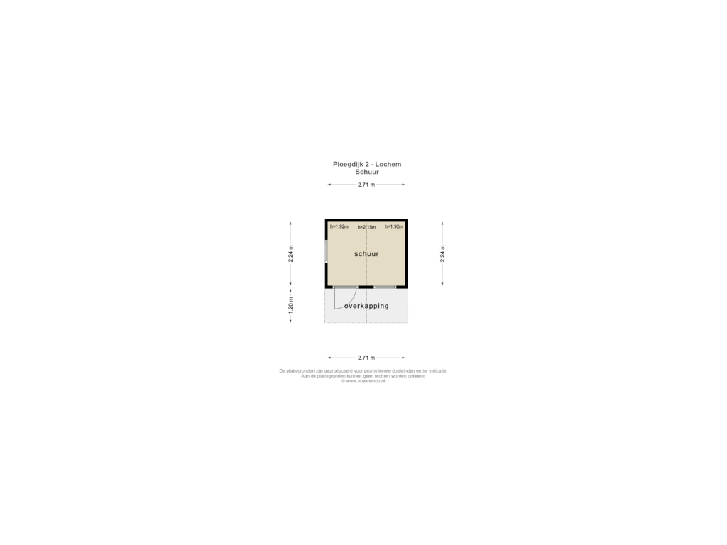 Bekijk plattegrond van BERGING van Ploegdijk 2-H409