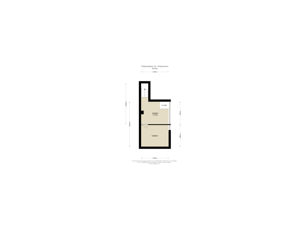 View floorplan of KELDER of Platanenplein 10