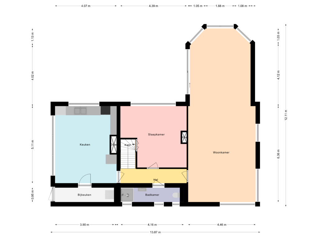 Bekijk plattegrond van Begane grond van Sint Pietersdijk 10