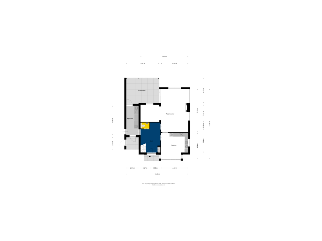 Bekijk plattegrond van Begane grond woning van Weldaad 11