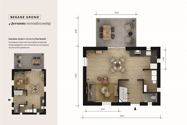 Bekijk foto 9 van 4 Persoons Recreatiewoningen (Bouwnr. 210)