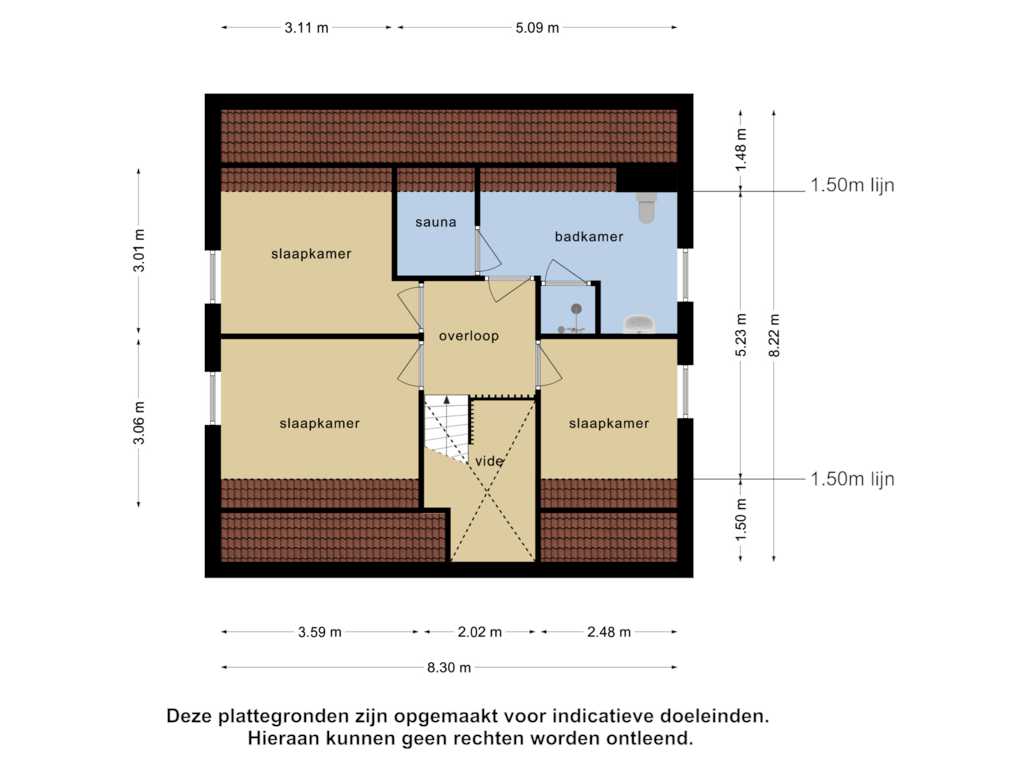 Bekijk plattegrond van 1e verdieping van Buinerweg 8-265