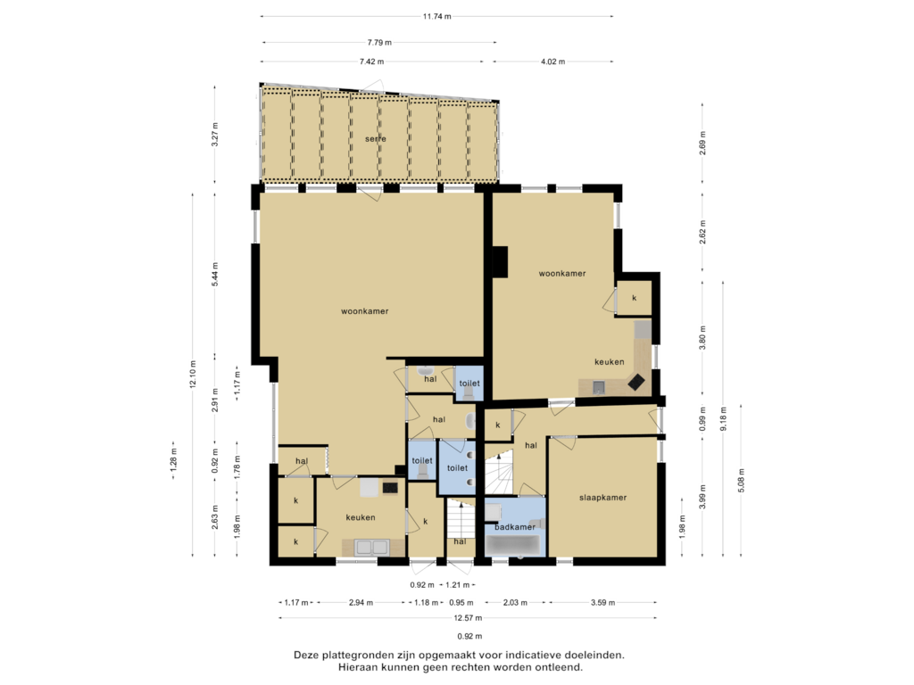 Bekijk plattegrond van Begane grond van Moleneinde 16