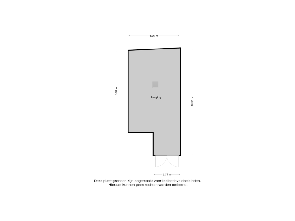 Bekijk plattegrond van Berging van Moleneinde 16