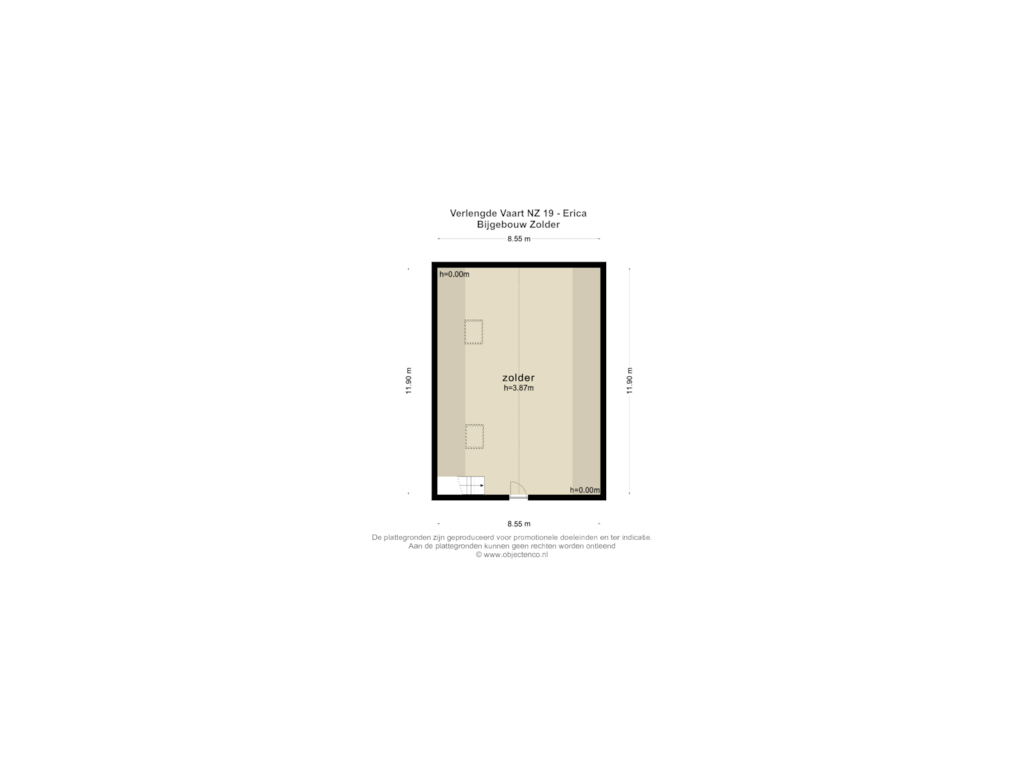 View floorplan of BIJGEBOUW ZOLDER of Verlengde Vaart NZ 19