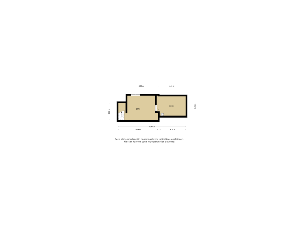 Bekijk plattegrond van Souterrain van Nieuwstraat 40