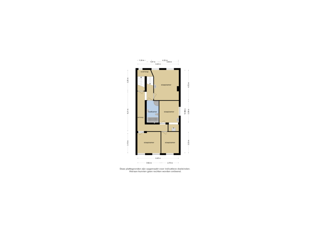 Bekijk plattegrond van 1e verdieping van Nieuwstraat 40