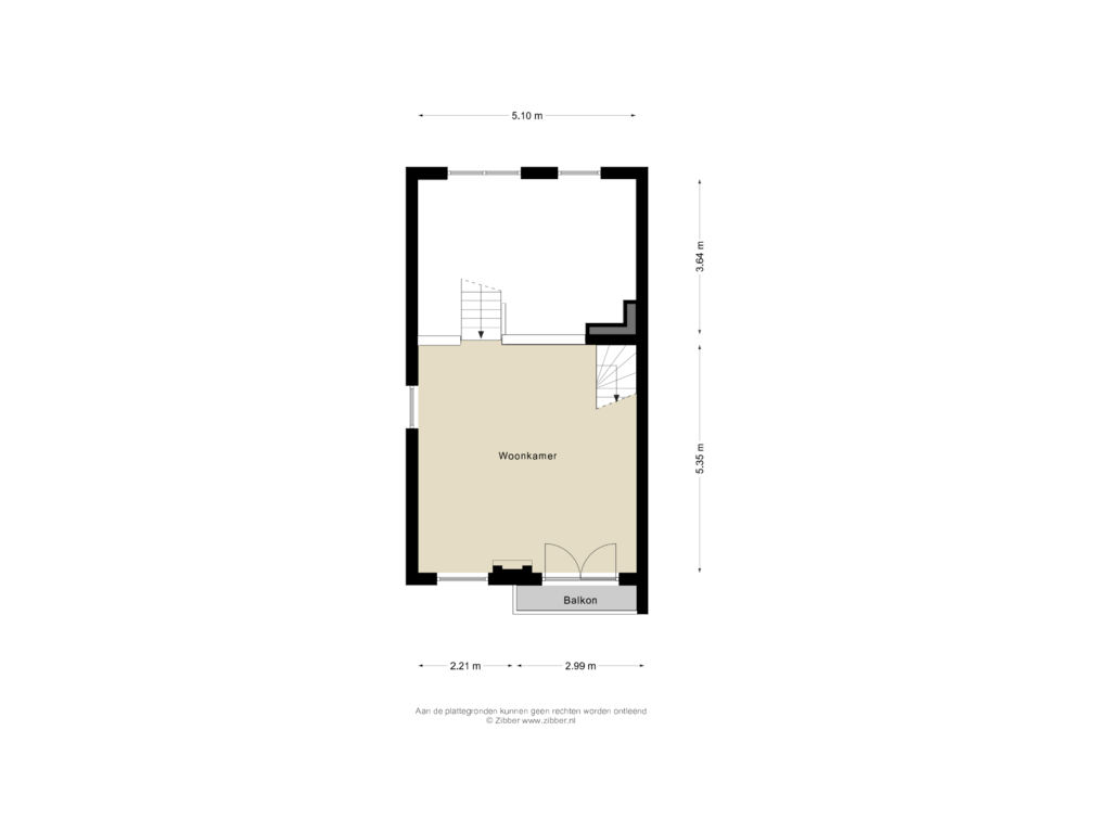 View floorplan of Eerste verdieping of Hoge Riem 11