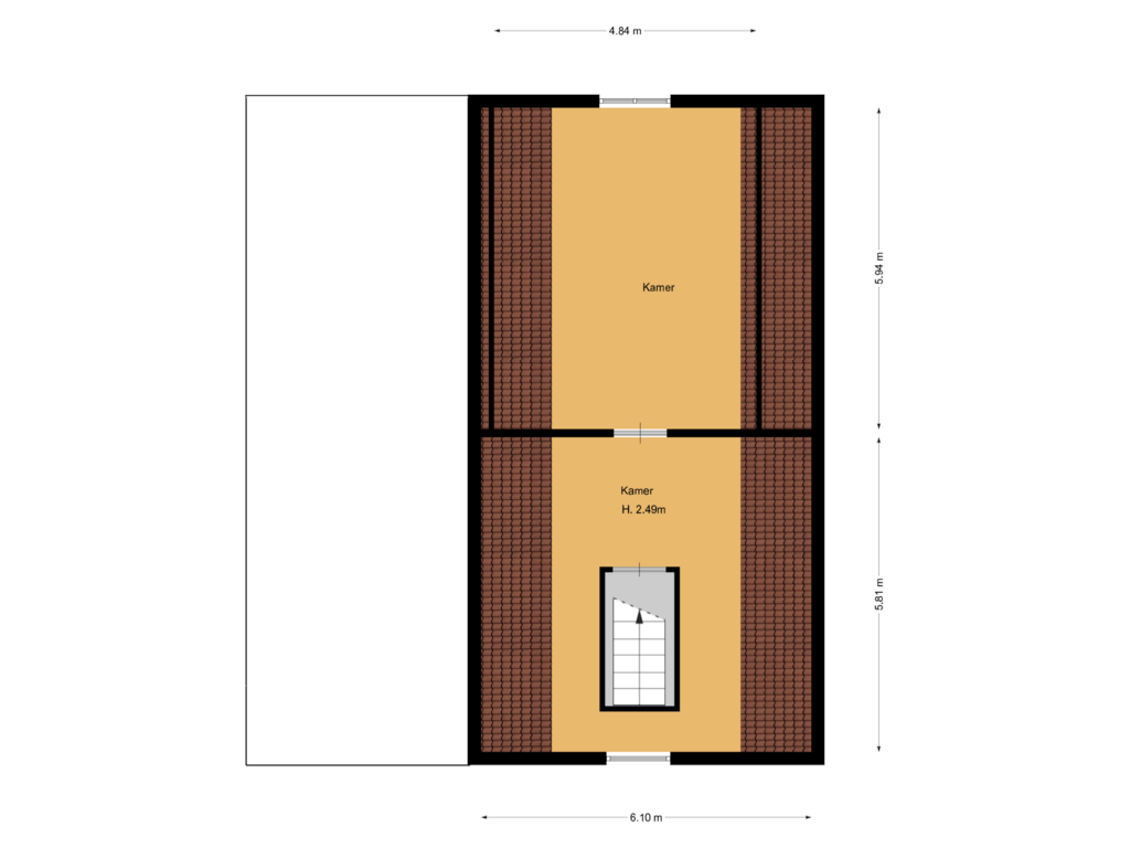 Bekijk plattegrond van Verdieping Loods van Oud-Loosdrechtsedijk 61