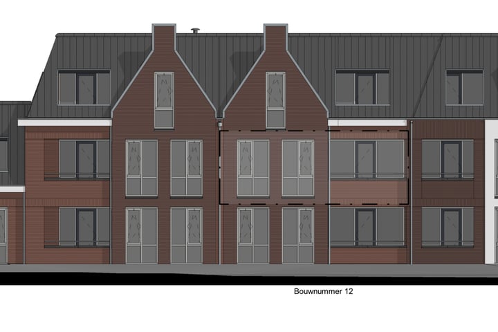 Portiekflat - 1 slaapkamer (Bouwnr. 12)