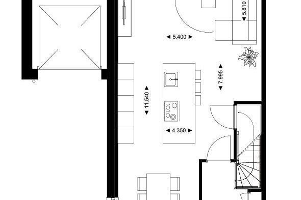 Bekijk foto 8 van Halfvrijstaande woningen (Bouwnr. 7)