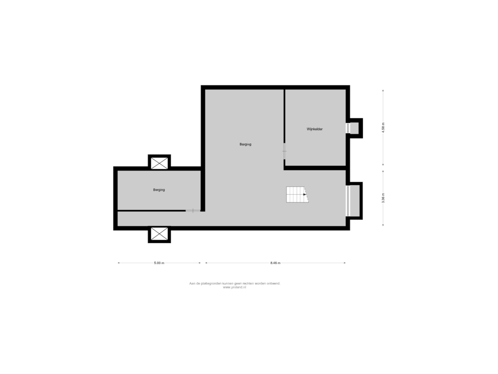 Bekijk plattegrond van Kelder van Marsweg 5