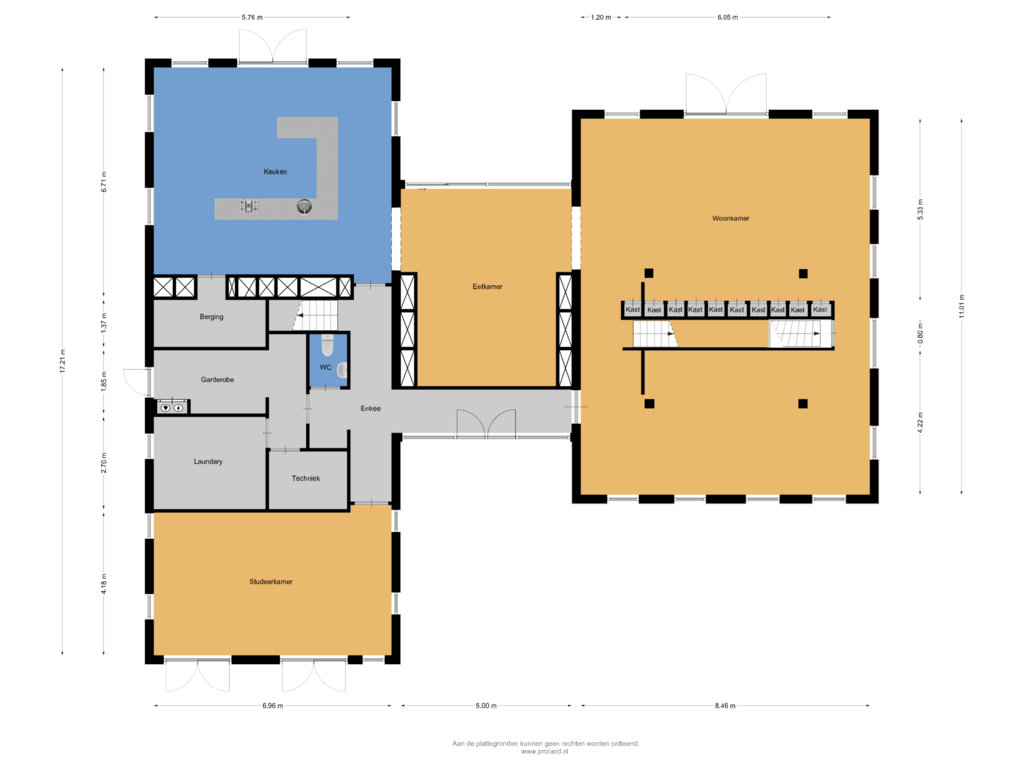 Bekijk plattegrond van Begane Grond van Marsweg 5