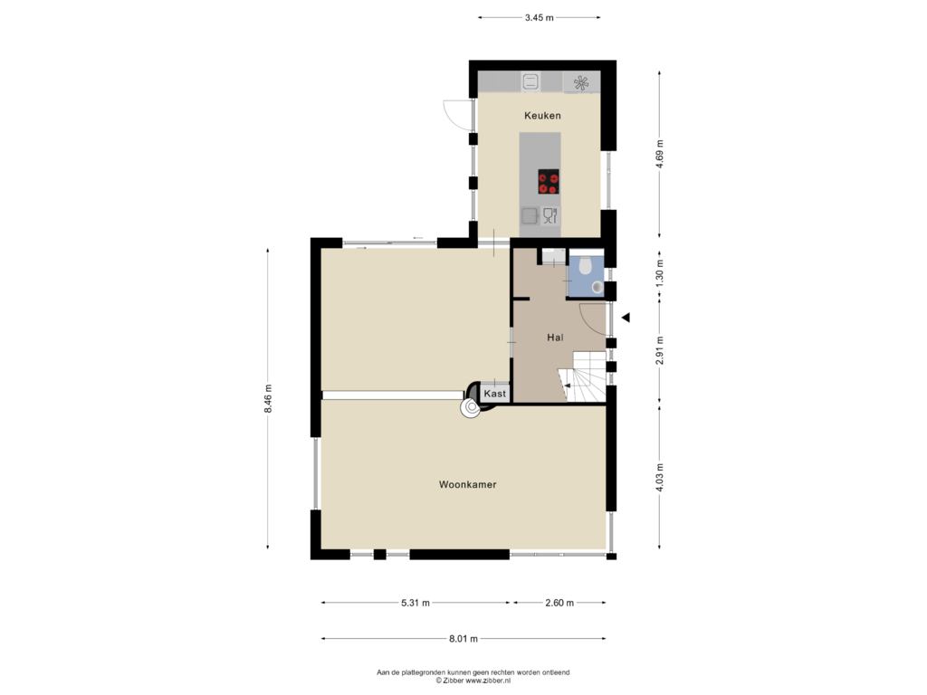 Bekijk plattegrond van Begane grond van Zeedijk 39