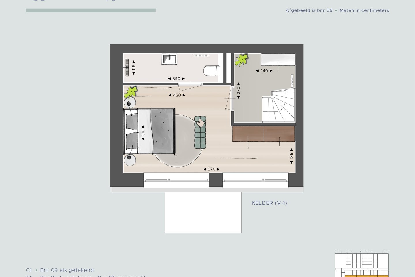 Bekijk foto 2 van 09 | C1 | Blok2 | 2-kamerapp. | de Vlinder (Bouwnr. 9)