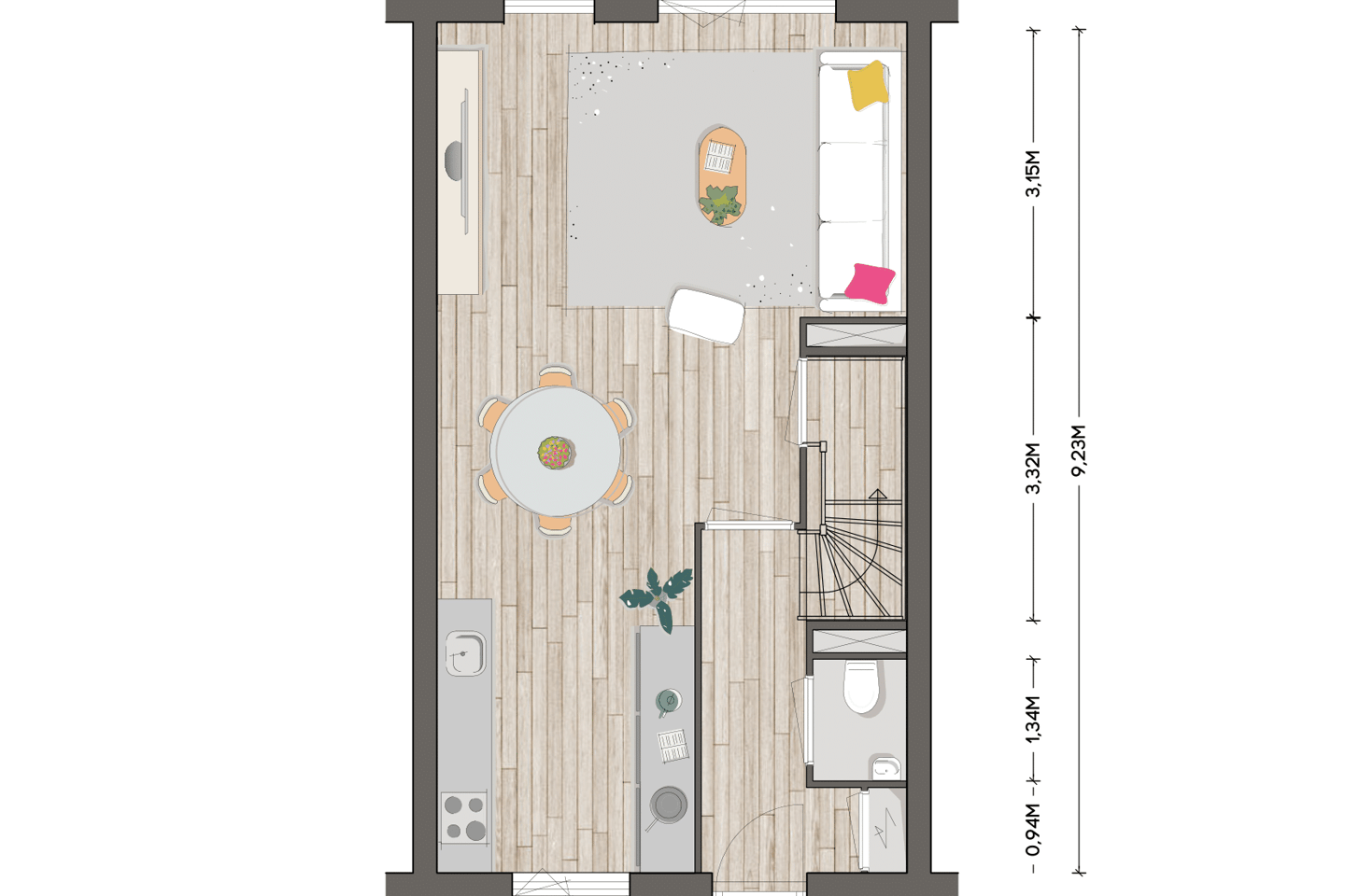 View photo 5 of Rijwoning B1 (Bouwnr. 53)