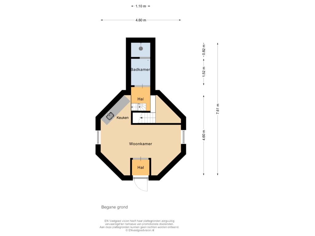 Bekijk plattegrond van Begane grond van Alddiel 4-A