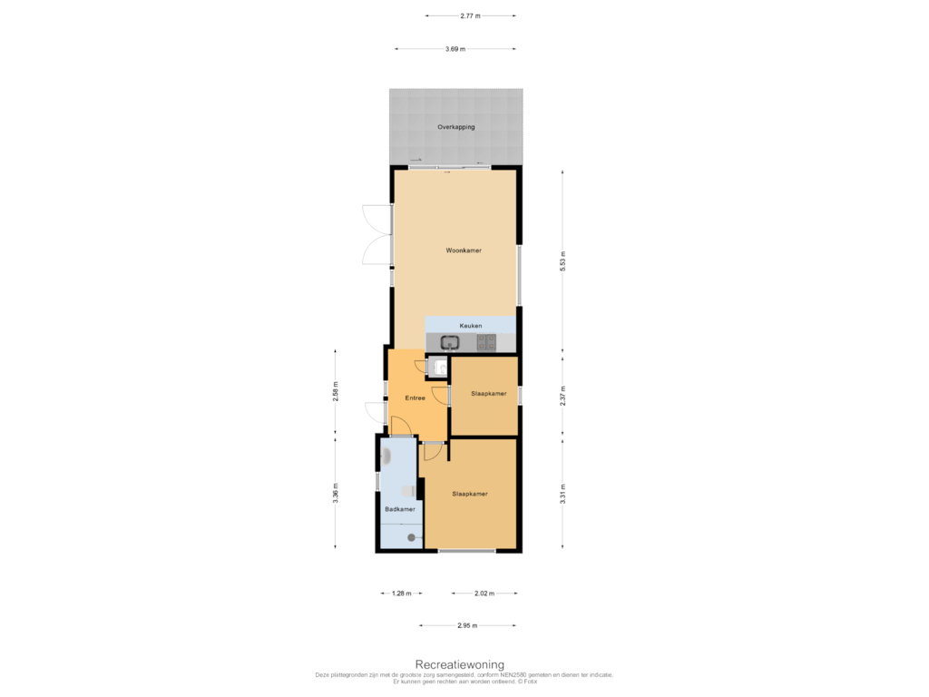 Bekijk plattegrond van Recreatiewoning van Putterweg 70-48