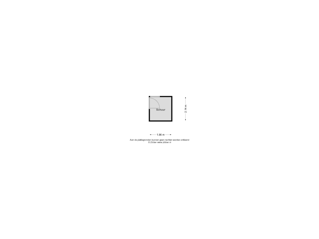 View floorplan of Schuur of Voorstad Sint Jacob 8