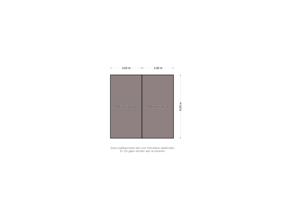 View floorplan of PARKEERPLAATSEN of Heuvel 2-G